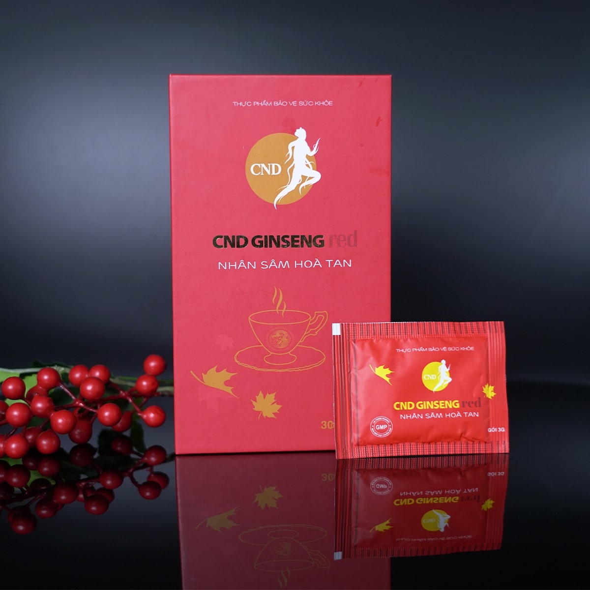 Nhân Sâm Hòa Tan Cadana (Bắc Mỹ) - CND GINSENG RED – Hộp 30 gói3
