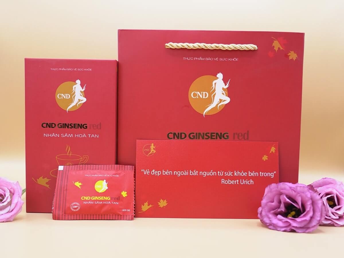 Nhân Sâm Hòa Tan Cadana (Bắc Mỹ) - CND GINSENG RED – Hộp 30 gói6
