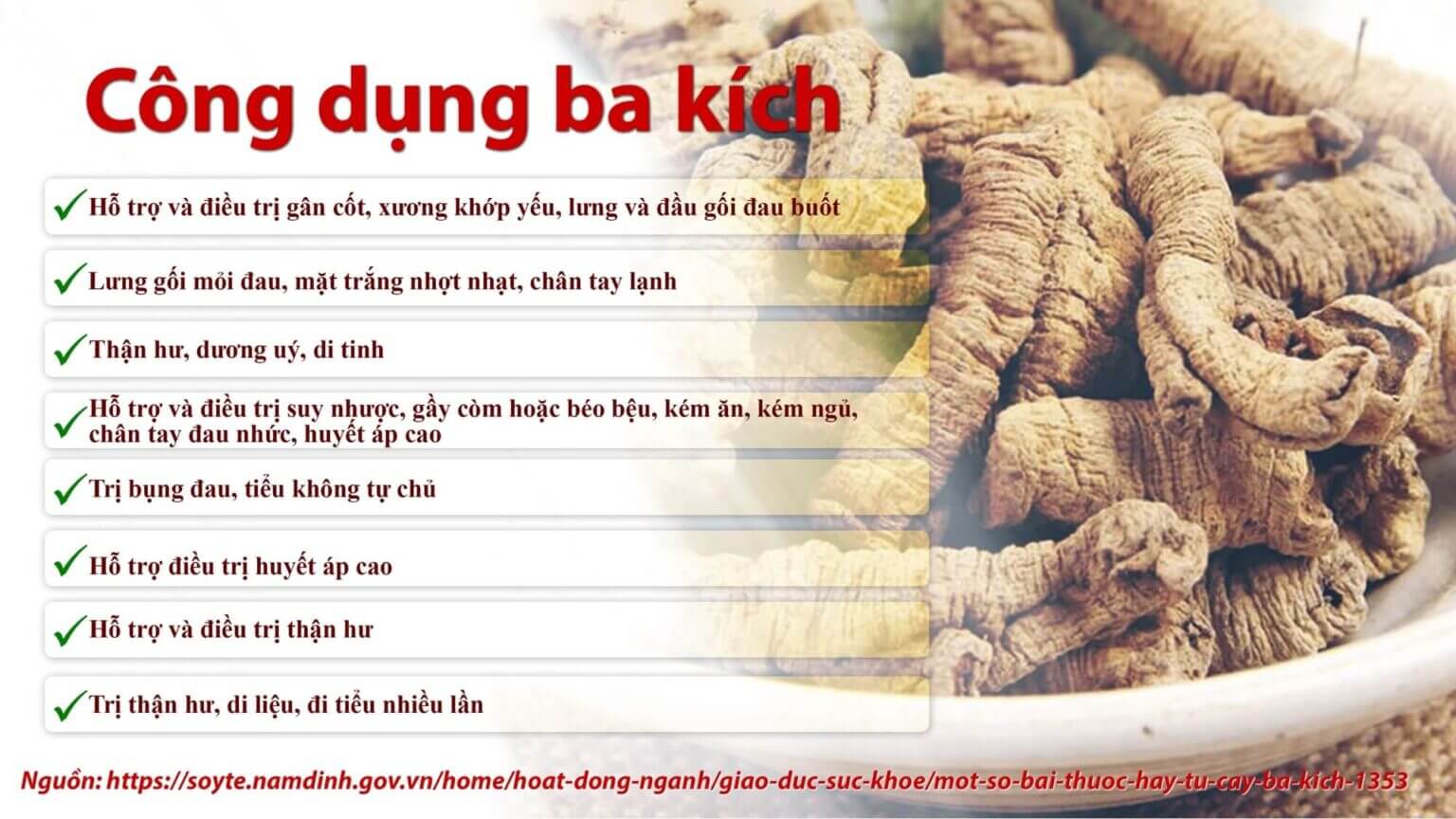 Công dụng ba kích