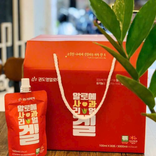 Nước ép Gel Nha đam Saponaria Táo hữu cơ KDY ALOE